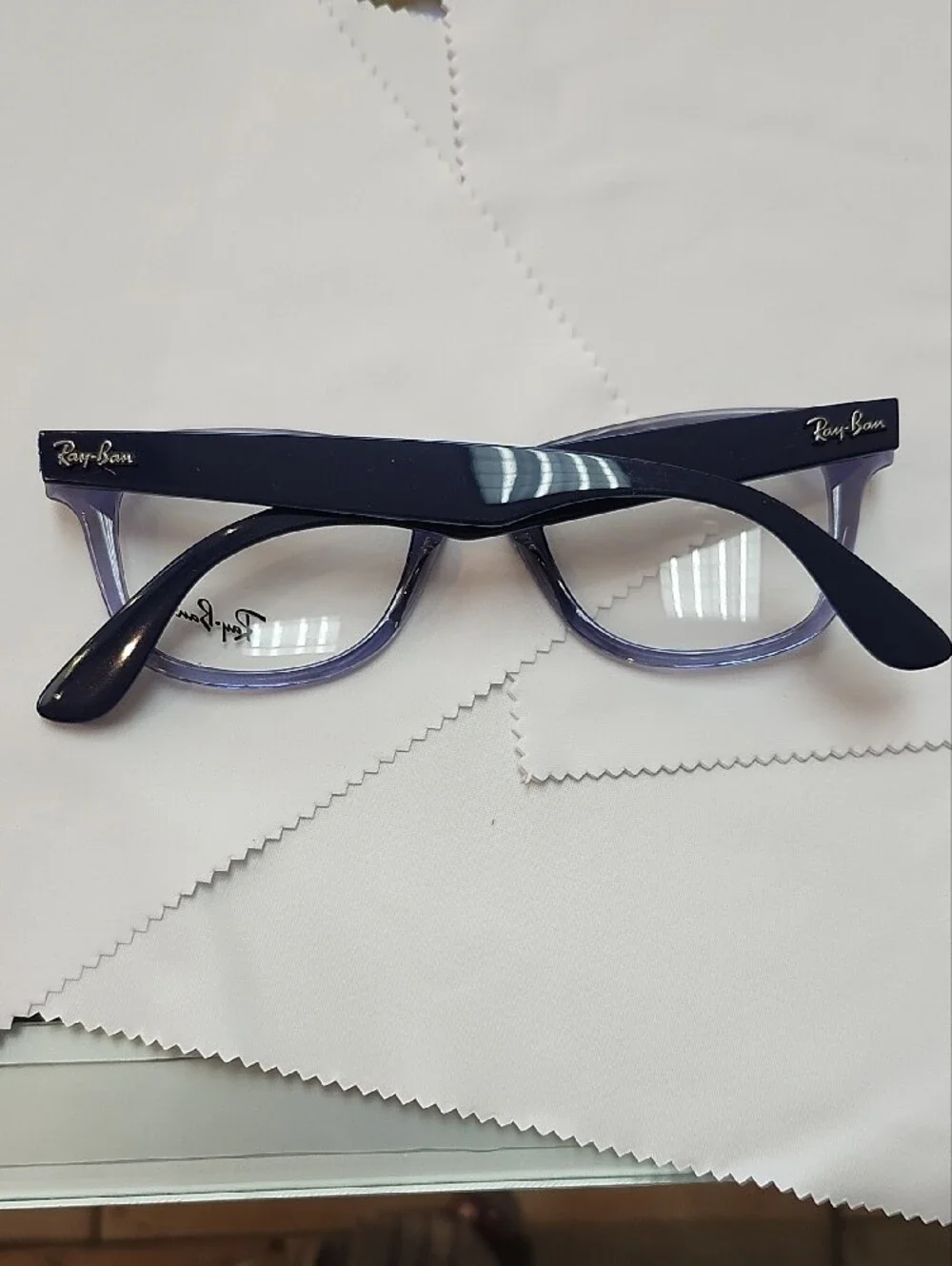 Ray-Ban Purple Transparent Optical Glasses